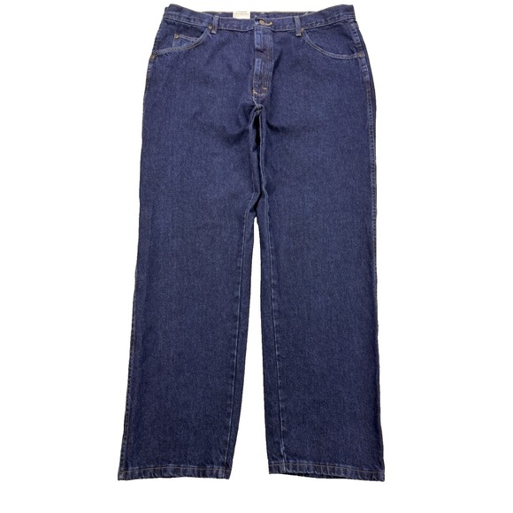 Wrangler Other - Wrangler Hero Jeans Men 40x30 Blue Regular‎ Fit Straight Workwear NWT